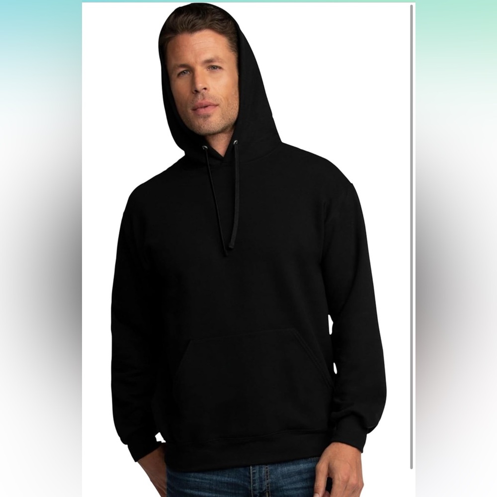 4/$20 Men’s Fruit of the Loom Eversoft Fleece Hoodies Pullover Hooded Sweatshirt